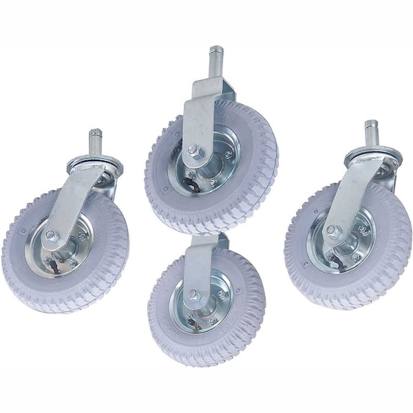 Nexel Stem Casters, 8 x 2.80 Full Pneumatic, 1000 Lb. Capacity, 4PK 585183A - main